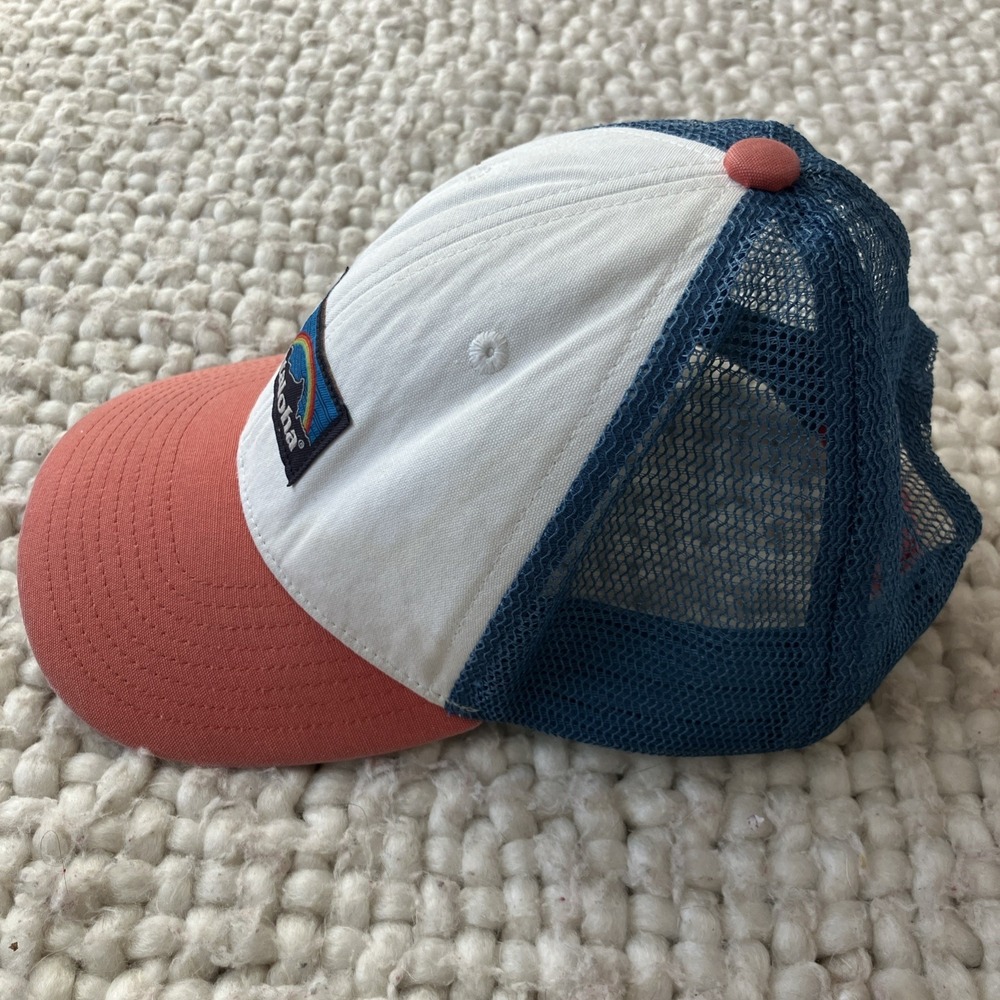 Pataloha Kid's Cap Trucker Hat Patagonia Adjustable Snap Rainbow Island Vibes - Picture 2 of 6